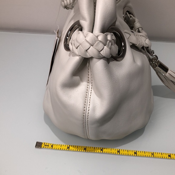 Michael Kors Leather Braided Grommet Shoulder Bag w/Removable Straps - Picture 13 of 16